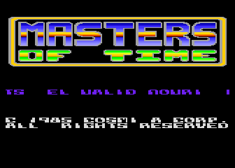 Masters of Time atari screenshot