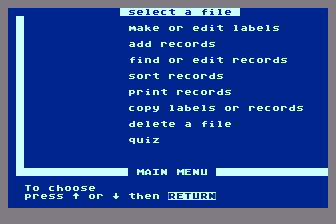 MasterType's Filer atari screenshot