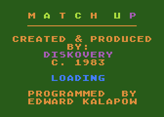 Match-Up atari screenshot