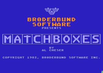 Matchboxes atari screenshot