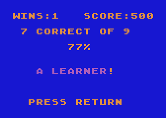 A+ Biology atari screenshot