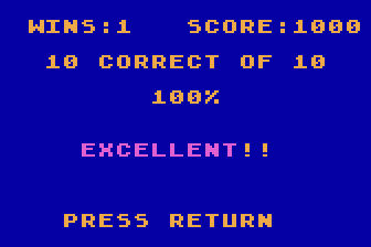 A+ Grammar atari screenshot