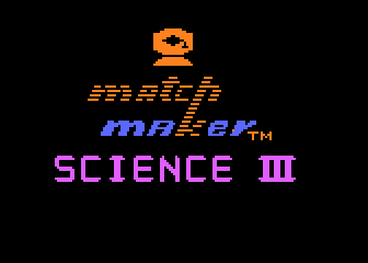 Matchmaker Elementary Science - Grades 7-8 atari screenshot