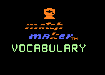 A+ Vocabulary atari screenshot