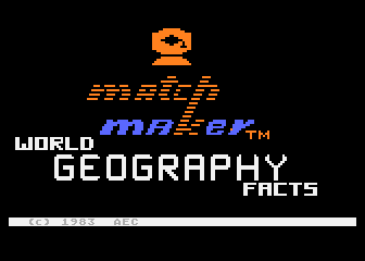 A+ World Geography atari screenshot