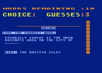 A+ World Geography atari screenshot