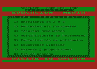 Matematicas atari screenshot