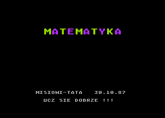 Matematyka atari screenshot