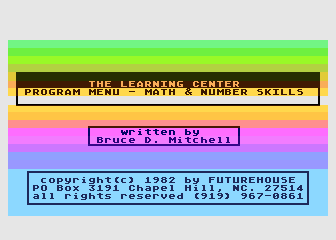 Math and Number Skills atari screenshot