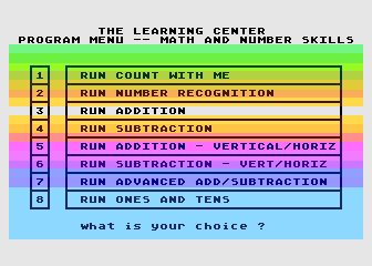 Math and Number Skills atari screenshot