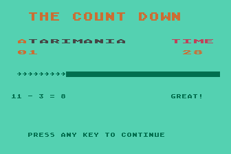 Math Facts Games I atari screenshot