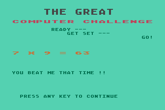 Math Facts Games I atari screenshot