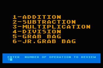 Math Flash atari screenshot