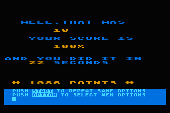 Math Flash atari screenshot