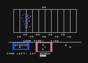 Math Football atari screenshot