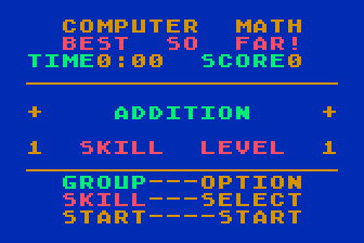 Math Fun atari screenshot