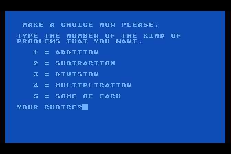 Math atari screenshot