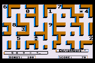 Math Maze atari screenshot