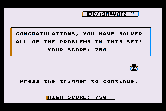 Math Maze atari screenshot