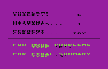 Math Pack atari screenshot