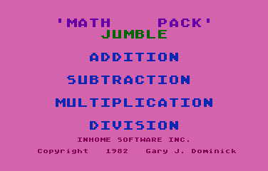 Math Pack atari screenshot