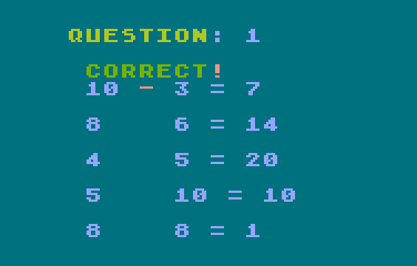 Math Pack atari screenshot