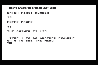 Math Program atari screenshot