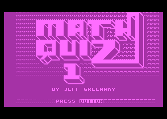 Math Quiz 1 atari screenshot