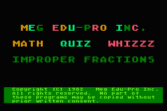 Math Quiz Whizzz - Improper Fractions — screenshot 1