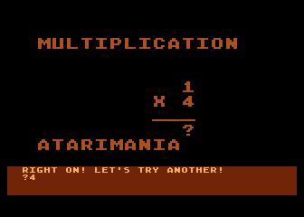 Math Tutorial atari screenshot