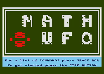 Math*UFO atari screenshot