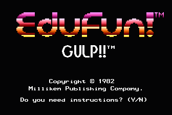 MathFun! - Gulp!! / Arrow Graphics atari screenshot