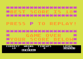 Maths for Fun atari screenshot