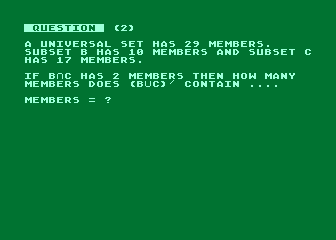 Maths 'O' Level - Year 2 atari screenshot