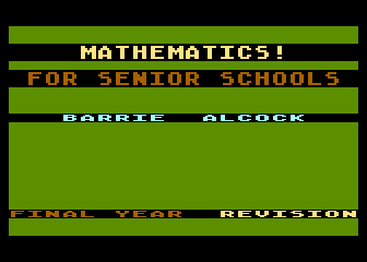 Maths 'O' Level - Year 5 - Revision atari screenshot