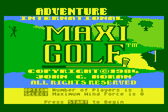 Maxi Golf atari screenshot