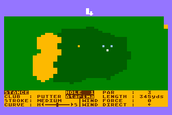 Maxi Golf atari screenshot