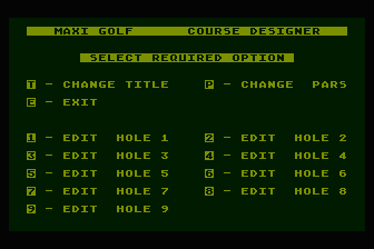 Maxi Golf atari screenshot