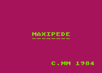 Maxipede atari screenshot