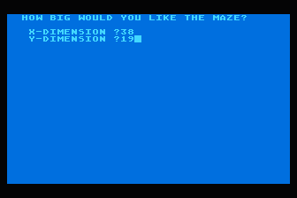 Maze! atari screenshot