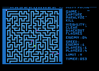 Mazerunner atari screenshot