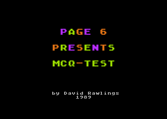 MCQ-Test atari screenshot