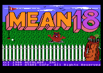 Mean 18 atari screenshot