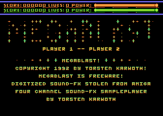 Megablast atari screenshot
