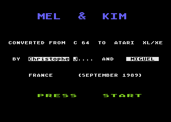 Mel and Kim - Showing Out (Get Fresh at the Weekend) atari screenshot