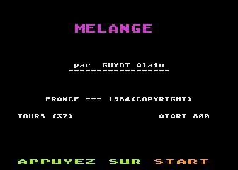 Mélange atari screenshot