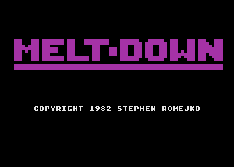 Melt-Down atari screenshot