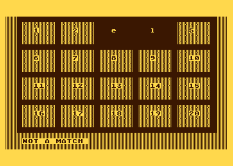 Memory Builder - Concentration atari screenshot