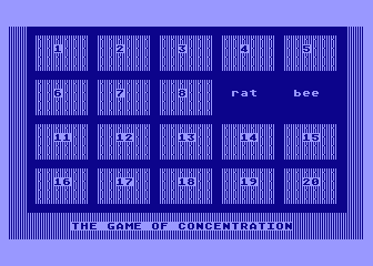 Memory Builder - Concentration atari screenshot