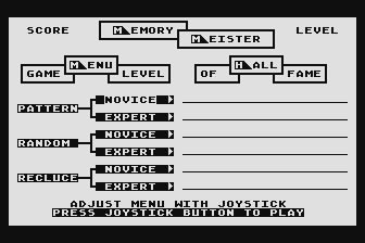 Memory Meister atari screenshot